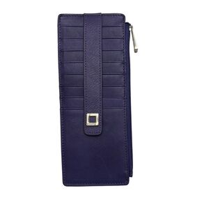 Lodis purple leather ID card holder wallet